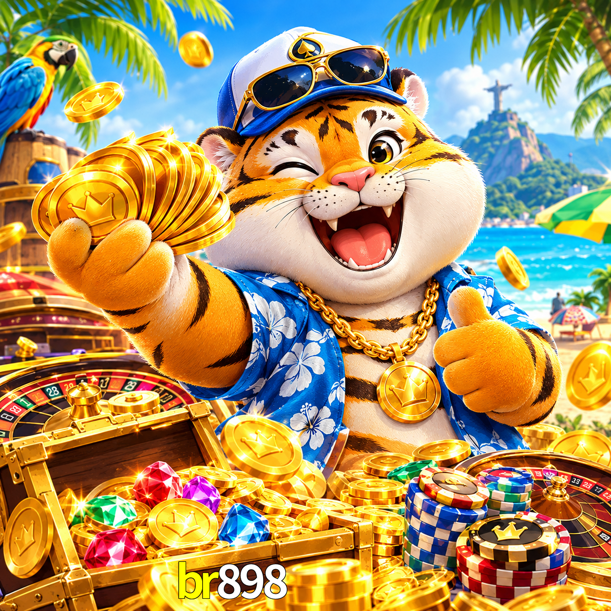 Imagem promocional da br898 mostrando a plataforma e suas vantagens